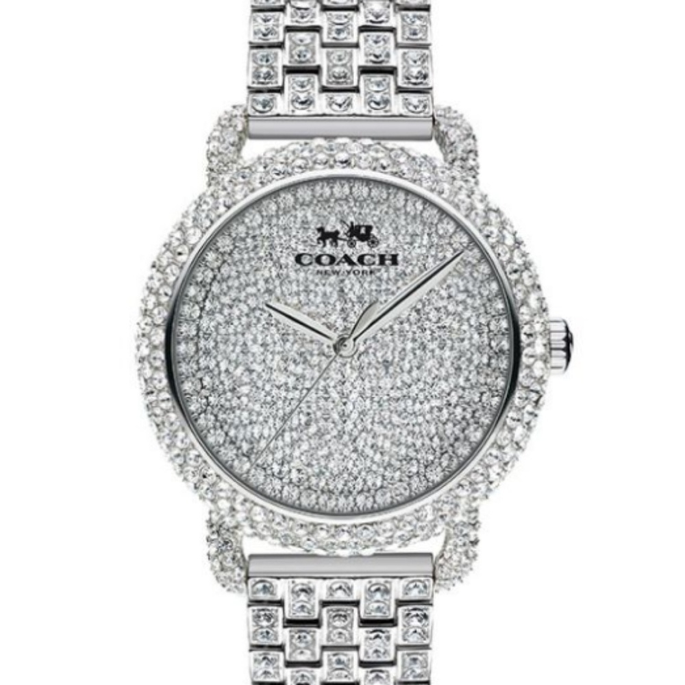 Coach Ladies' Crystal Accent Stainless Steel Watch